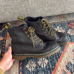 Dr. Martens Black Leather Women's Boots